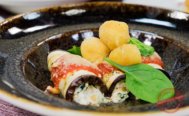 aubergine rolls