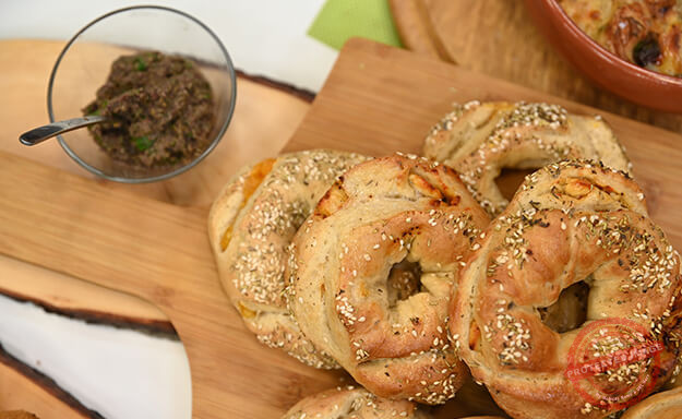 bread with olive dip