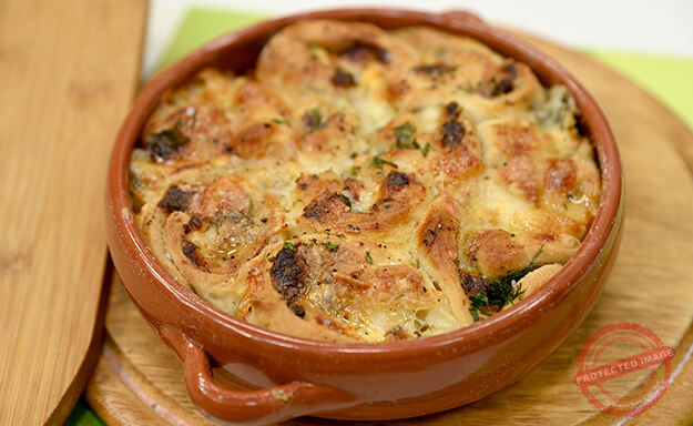 rolled pizza tray bake