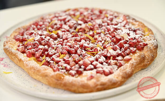 pomengranate tart