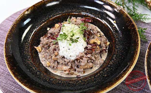 red wine risotto