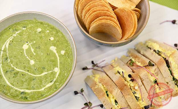 minted pea soup