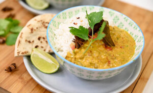 vegan chickpea and lentil curry