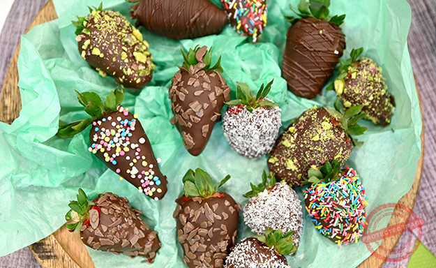 choc dipped strawberries