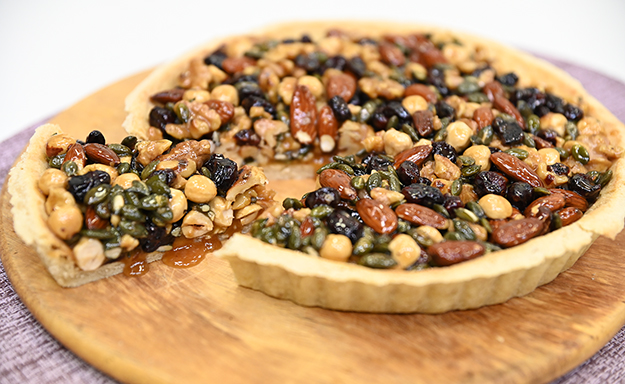 nut and seed tart