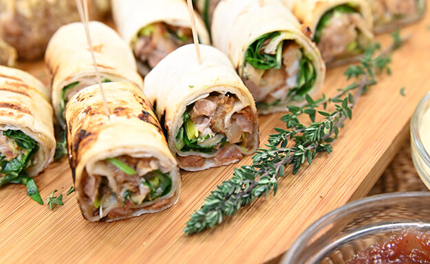 pulled pork wraps