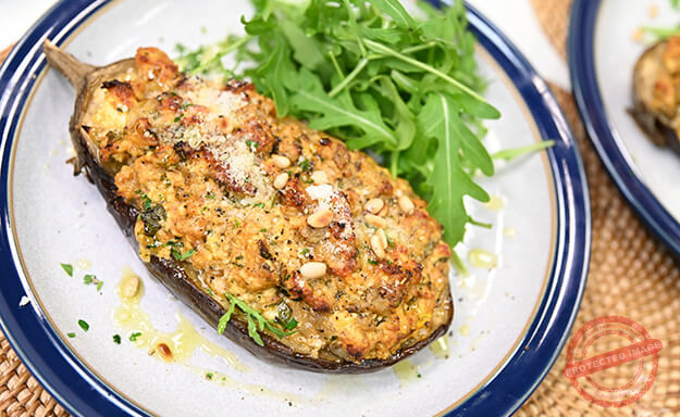 stuffed aubergines
