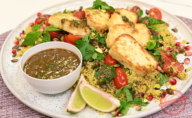grilled halloumi