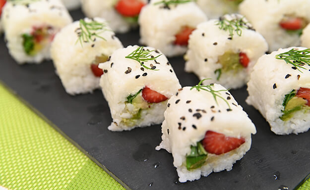 strawberry sushi