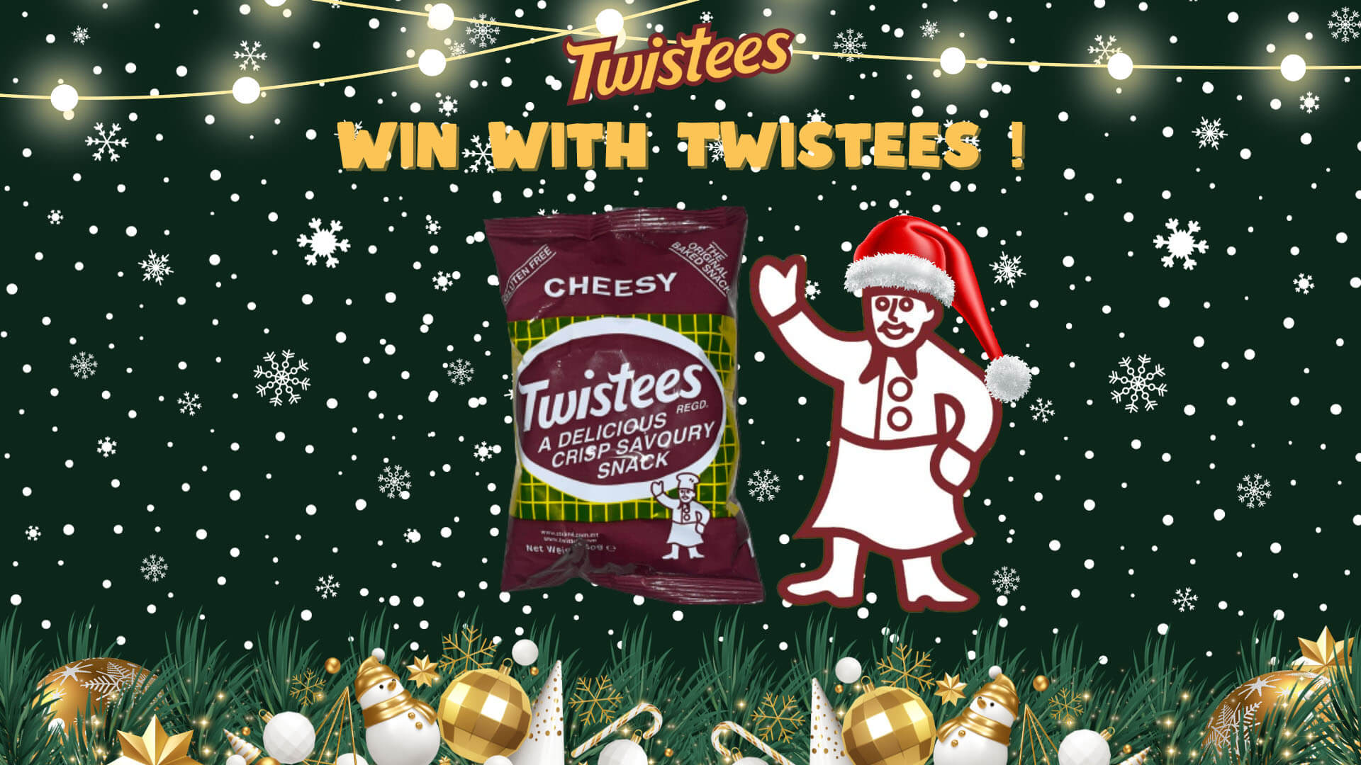 Twistees Cheesy Christmas theme
